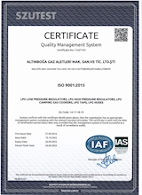 ISO 9001:2015 Kalite Yönetim Sertifikamız